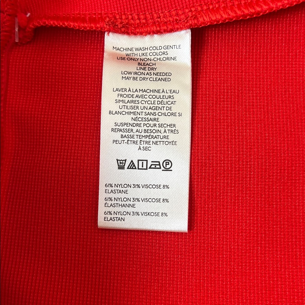 NWT Anthropologie Maeve The Margot Kick Flare Cropped Textured Red Pants XLP - Picture 8 of 11